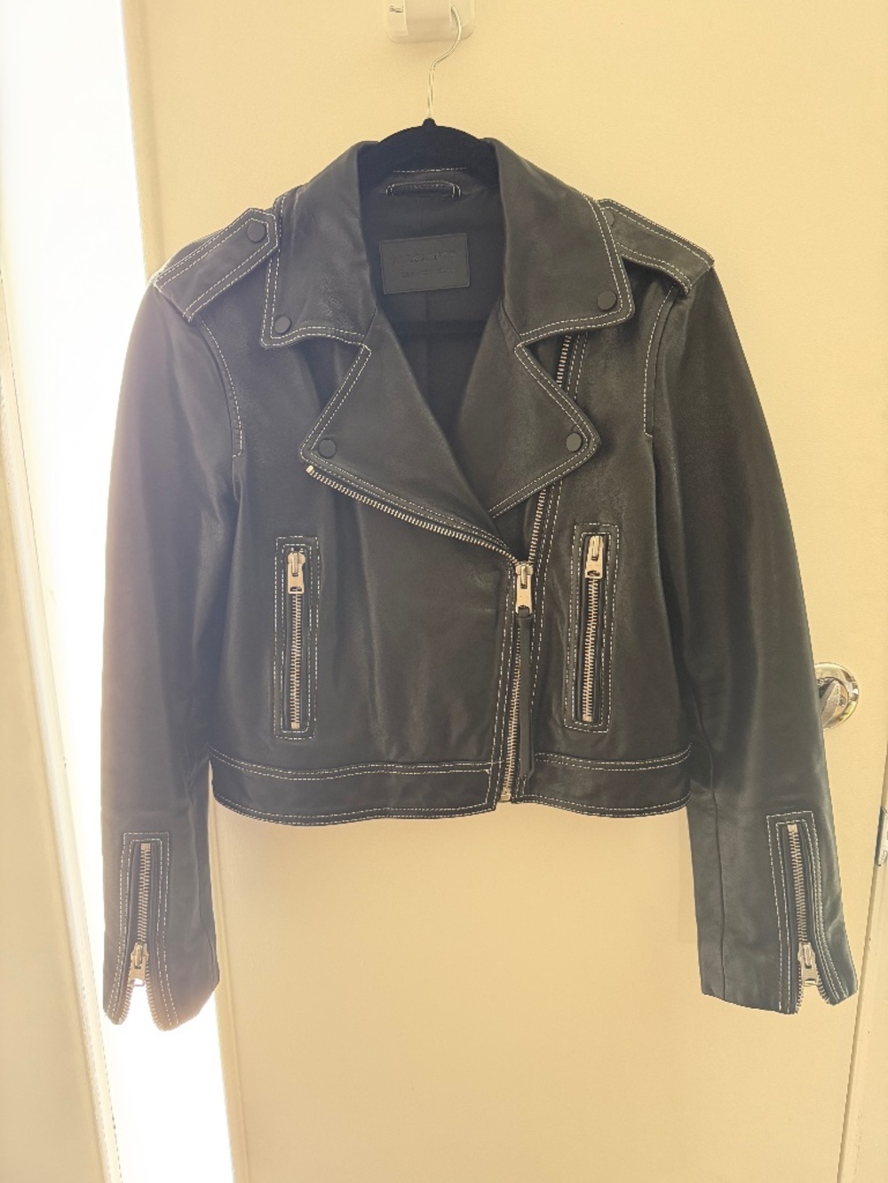 AllSaints leather biker jacket